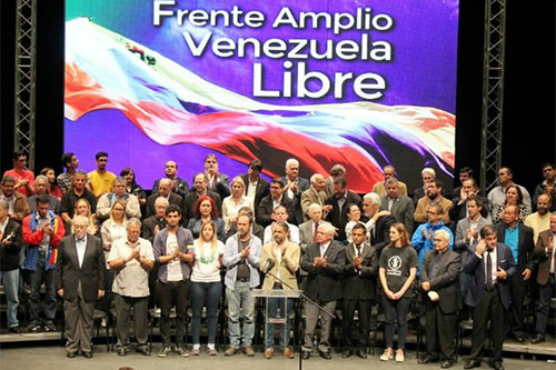 Frente Amplio Venezuela Libre La oposición venezolana saldrá de nuevo a la calle “contra las elecciones”
